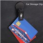 Mankoo Porte-Billets de stationnement de Voiture 2 pièces Porte-Billets de stationnement Porte-mémo Pince de Voiture Porte-Pare-