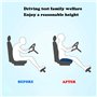 Yeglg Coussin rehausseur de voiture, tapis rehausseur de hauteur, siège rehausseur de conducteur, coussin de siège de voiture po