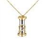 Ooscy Collier avec pendentif kaléidoscope en argent sterling 925 avec 26 lettres de l'alphabet personnalisées