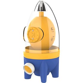 Mélangeur d'oeufs pour petits et grands œufs - Machine à œufs dorée portable - Facile à utiliser dans Shell Egg Scrambler - Esso