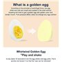 Mélangeur d'oeufs pour petits et grands œufs - Machine à œufs dorée portable - Facile à utiliser dans Shell Egg Scrambler - Esso