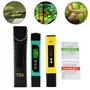 Testeur TDS+EC+Thermomètre 3en1 et pH mètre avec Fonction d'étalonnage Automatique