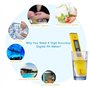 Testeur TDS+EC+Thermomètre 3en1 et pH mètre avec Fonction d'étalonnage Automatique, précision Moniteur de qualité d'eau Stylo St