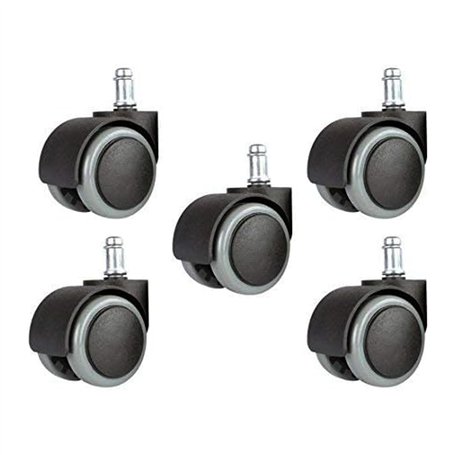 YIOVVOM Lot de 5 roues de rechange universelles pour chaise de bureau de 5