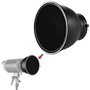 Soonpho Diffuseur de Lampe réflecteur Standard 17,8 cm avec Grille nid d'abeille 10 °/30 °/50 ° Blanc Tissu Doux pour Support Bo