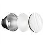 Soonpho Diffuseur de Lampe réflecteur Standard 17,8 cm avec Grille nid d'abeille 10 °/30 °/50 ° Blanc Tissu Doux pour Support Bo