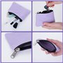 Molain Toile Petit Porte-Monnaie, 4 pièces Portable Mini Porte-Monnaie Coin Sac avec Fermeture Éclair Femmes Porte-Monnaie Mini-