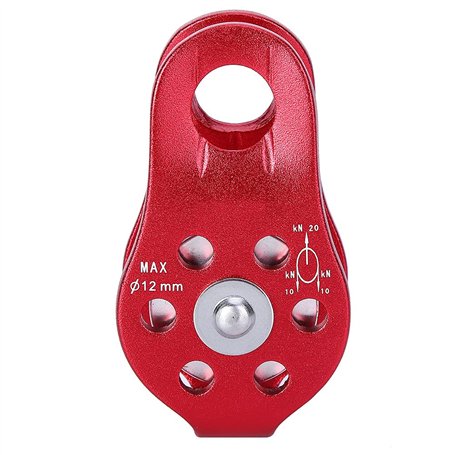 MAGT Roue De Poulie en Alliage D'aluminium À Corde Simple Et Pivotante Robuste Accessoire d'escalade pour Équipement De Sécurité