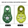 MAGT Roue De Poulie en Alliage D'aluminium À Corde Simple Et Pivotante Robuste Accessoire d'escalade pour Équipement De Sécurité