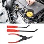 Clip Enlèvement Pince - Outil de Réparation D'extracteur de Fixation D'attache de Clips de Panneau de Portière de Voiture, 3-Pac