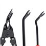 Clip Enlèvement Pince - Outil de Réparation D'extracteur de Fixation D'attache de Clips de Panneau de Portière de Voiture, 3-Pac