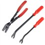 Clip Enlèvement Pince - Outil de Réparation D'extracteur de Fixation D'attache de Clips de Panneau de Portière de Voiture, 3-Pac