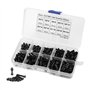 Jeu de Vis et écrous, 300 Pièces M3 Kit d'assortiment d'écrou de boulon à tête hexagonale creuse noir 10,9 grade pour Meubles en