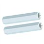VOBOR Écrou Long M8 Inox 80 - Écrou de Tige Longue D'accouplement Hexagonal (2 Pièces)