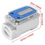 Débitmètre de Carburant - Eau Turbine Numérique Compteur de Carburant Diesel Essence Carburant Débitmètre 15-120L / min 1" NPT (