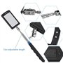 Fictory Miroir d'inspection - Télescopant à LED, illuminé Flexible Miroir d'inspection réglable - Outil d'extension de Pivot à 3