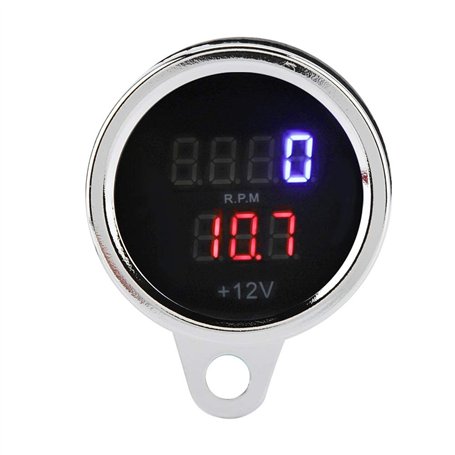 2 en 1 Moto Compteur de Vitesse Compteur Kilométrique Numérique Avec Capteur De Vitesse en Métal de Jauge Tachymètre Numérique V