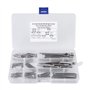 Goupilles Fendues - 90pcs 11 Sortes M1.5 M2 M3 M4 M5 M6 Assortiment de Goupilles Fendues avec étui