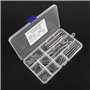 Goupilles Fendues - 90pcs 11 Sortes M1.5 M2 M3 M4 M5 M6 Assortiment de Goupilles Fendues avec étui