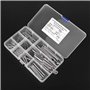 Goupilles Fendues - 90pcs 11 Sortes M1.5 M2 M3 M4 M5 M6 Assortiment de Goupilles Fendues avec étui