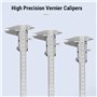 Regun Pied à coulisse, 0.02mm Haute Précision Acier au carbone Vernier Calibre Micromètre Outil de mesure 0-150mm