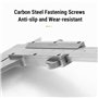 Regun Pied à coulisse, 0.02mm Haute Précision Acier au carbone Vernier Calibre Micromètre Outil de mesure 0-150mm