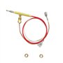 METER STAR Chauffage extérieur à gaz pour terrasse M6 x 0,75 filetage de tête avec écrous de connexion M8 x 1 longueur 0,41 m