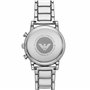 boîtier en acier inoxydable argenté de 43 mm avec bracelet en acier in