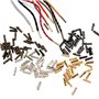 JIHUOO 100 Pièces Multicolore Bouts en Métal de Lacet pour Chaussures Pointe de Lacet