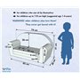 Mini canapé pour Enfant - Fauteuil Convertible lit avec Fonction de Sommeil - Sofa pour Chambre d'enfant - Chaise Longue Convert