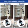 KBNIAN 2 Pièces Embout Robinet Cuisine Aérateur de Robinet 360°Pivotant Tête de Robinet de Cuisine 2 Modes Mousseur de Robinet d