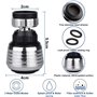 KBNIAN 2 Pièces Embout Robinet Cuisine Aérateur de Robinet 360°Pivotant Tête de Robinet de Cuisine 2 Modes Mousseur de Robinet d