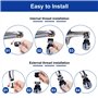 KBNIAN 2 Pièces Embout Robinet Cuisine Aérateur de Robinet 360°Pivotant Tête de Robinet de Cuisine 2 Modes Mousseur de Robinet d