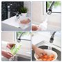 KBNIAN 2 Pièces Embout Robinet Cuisine Aérateur de Robinet 360°Pivotant Tête de Robinet de Cuisine 2 Modes Mousseur de Robinet d