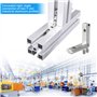 KBNIAN 20 Pcs Équerre de Fixation Renforcée Double-Trou Équerre de L en Acier Galvanisé avec 40 Pcs Vis de 6mm Équerres d’Assemb