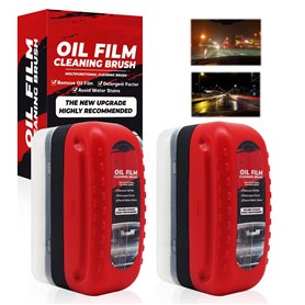Horuili® 2 pièces Brosse de Nettoyage pour film d'huile de voiture