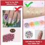 KUIRUNRX® Paillettes Visage Festival, 12 Couleurs Lumineuse Paillettes Gel, Visage maquillage festival Fluorescent Paillette pou