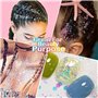 KUIRUNRX® Paillettes Visage Festival, 12 Couleurs Lumineuse Paillettes Gel, Visage maquillage festival Fluorescent Paillette pou