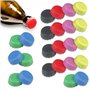 Firschoie Lot de 24 Bouchons de bouteille Silicone de couleur