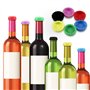 Firschoie Lot de 24 Bouchons de bouteille Silicone de couleur, Bouchon de bouteille de bière réutilisable, Bouchons de fermeture