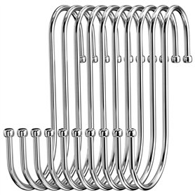 Firschoie Lot de 10 Crochet S Acier Inoxydable
