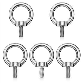 Mesybveo 5 Pièces M8 Boulon à Œil - Anneau de Levage en Acier Inoxydable 304 - Vis à Filetage Mâle
