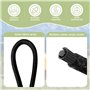 Xpieoyrm 25 Pièces Tendeurs de Bâche avec Crochets, 15 cm Crochet Tendeur Elastique Courts, Crochets d'Extenseur Bâches pour Cam