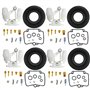 BenTsD Compatible avec le kit de réparation de carburateur 4-Pack avec flotteurs à diaphragme utilisé sur Suzuki GSXR1100 GSXR75