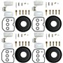 BenTsD Compatible avec le kit de réparation de carburateur 4-Pack Diaphragme flottant utilisé sur Suzuki Bandit 600 GSF600S 1996