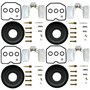 BenTsD Compatible avec le kit de réparation de carburateur 4-Pack Diaphragme flottant utilisé sur Suzuki Bandit 600 GSF600S 1996