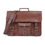 ALASKA EXPORTS Honey - Sac en Cuir pour Ordinateur Portable - Messenger en Cuir pour Homme et Femme - Mallette pour Homme - Saco