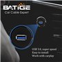 Batige USB 3.0 mâle vers USB 3.0 Femelle auxiliaire Montage encastré Support de Voiture câble d'extension pour Auto Camion Batea