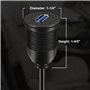 Batige USB 3.0 mâle vers USB 3.0 Femelle auxiliaire Montage encastré Support de Voiture câble d'extension pour Auto Camion Batea