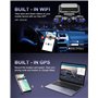 Rhorawill 4-Canaux Dashcam,360° Camera Voiture Avant Arrière Gauche Droite,Radar à Micro-Ondes Détection de Mouvement Mode Parki